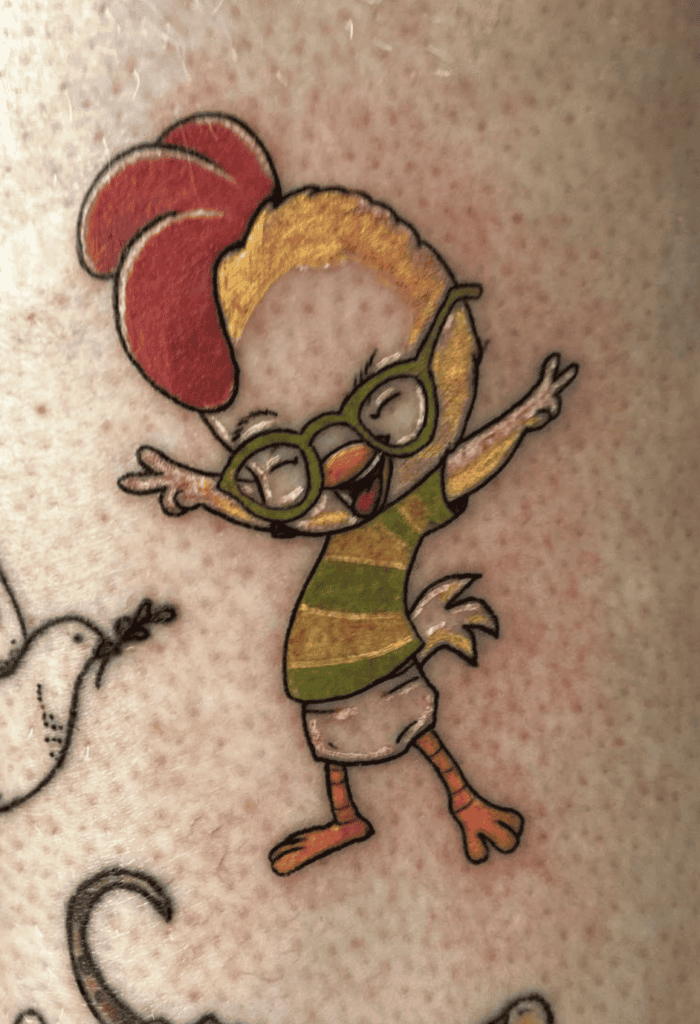 Chicken Little Happy Tattoo