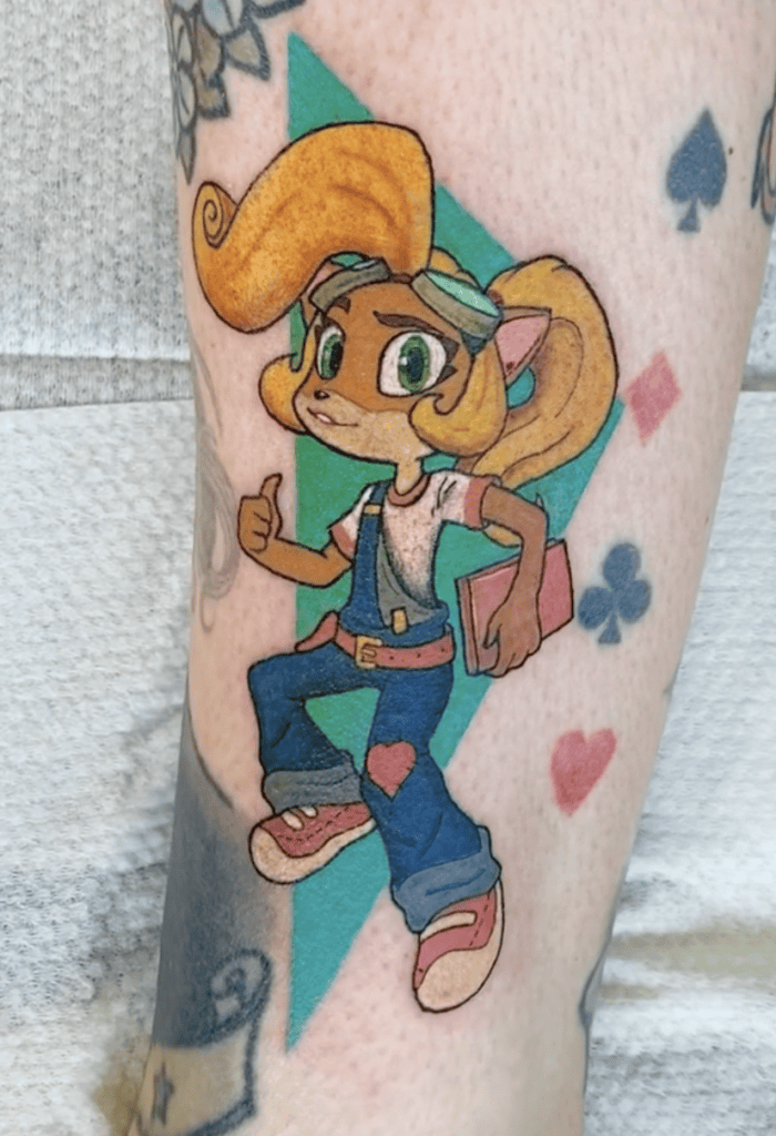 Coco Crash Bandicoot Tattoo