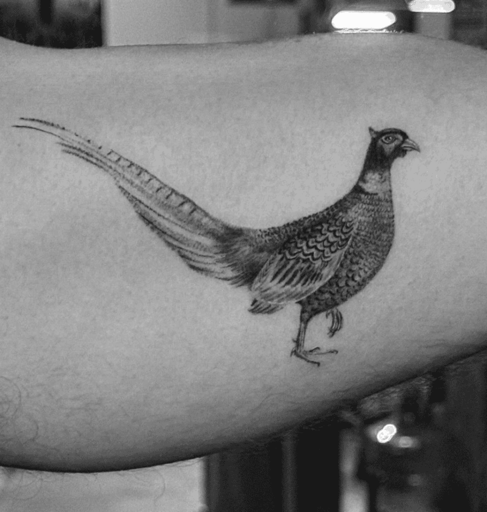 Common Pheasant Walk Tattoo