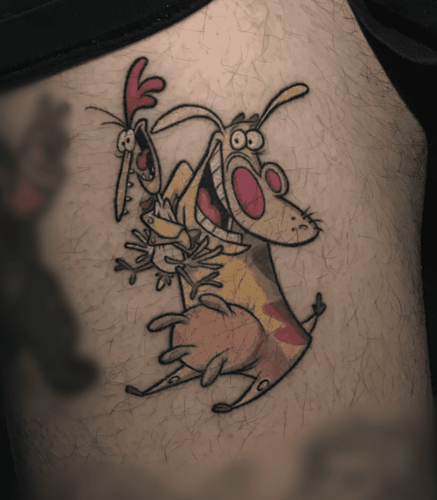 Cow and Chicken Tattoo