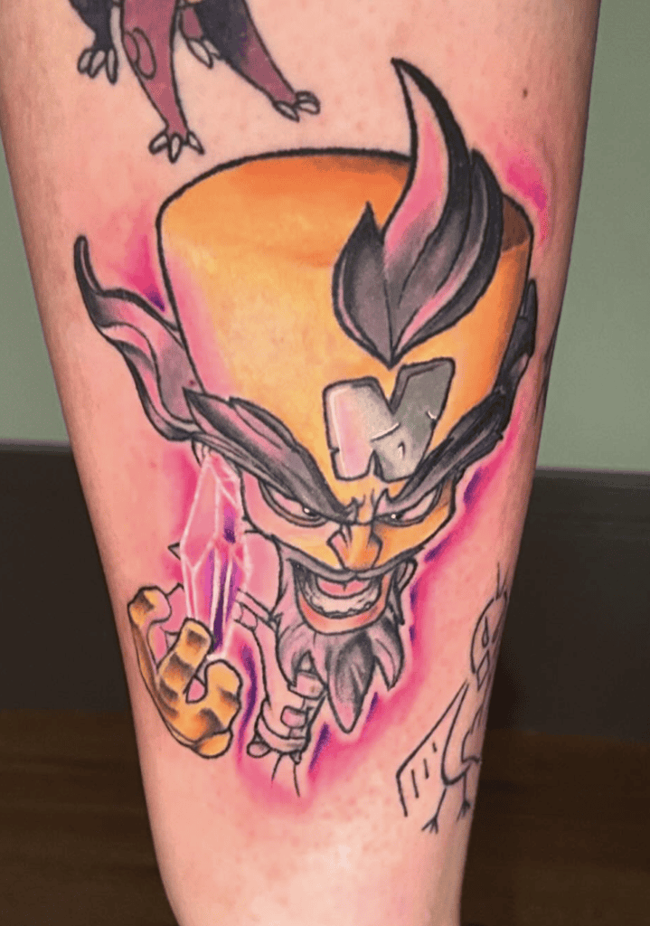 Crystal Cortex Crash Bandicoot Tattoo