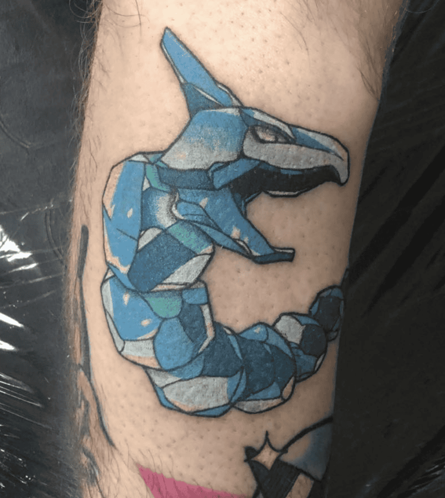 Crystal Onix Snake Pokémon Anime Tattoo