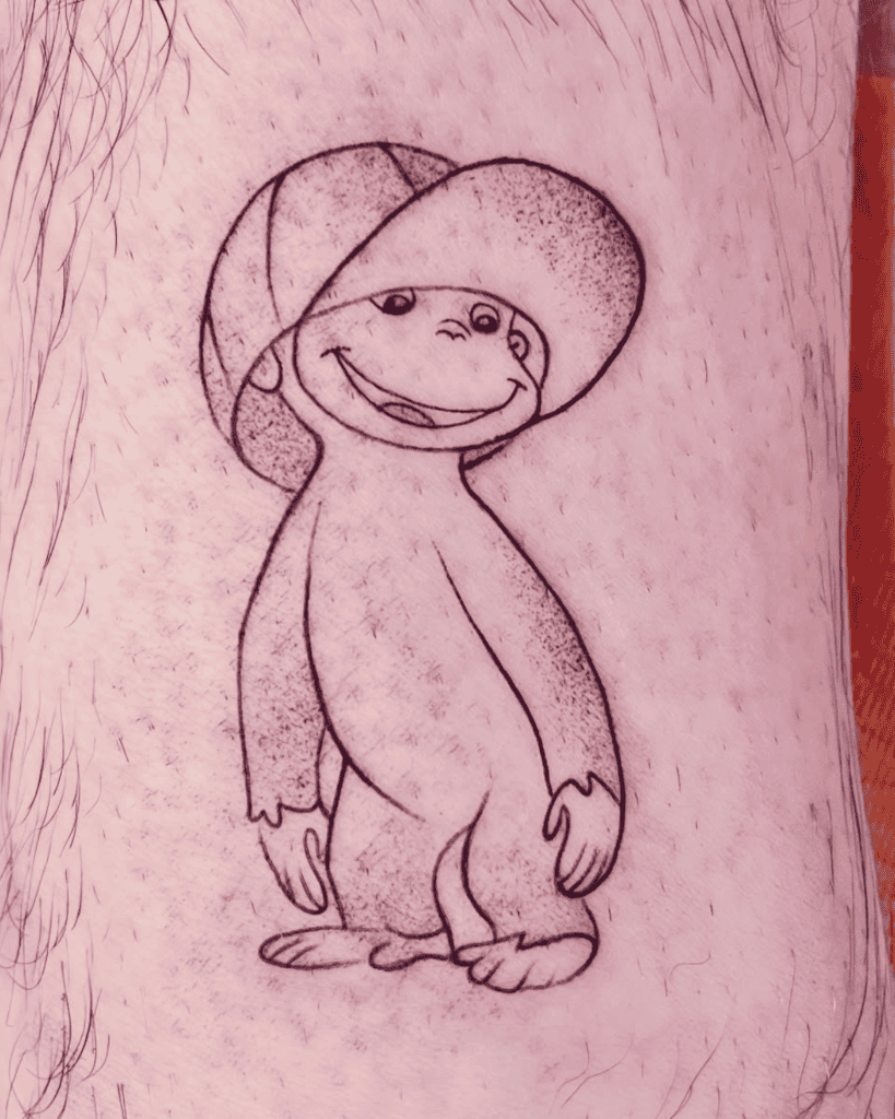 Curious George Monkey Tattoo