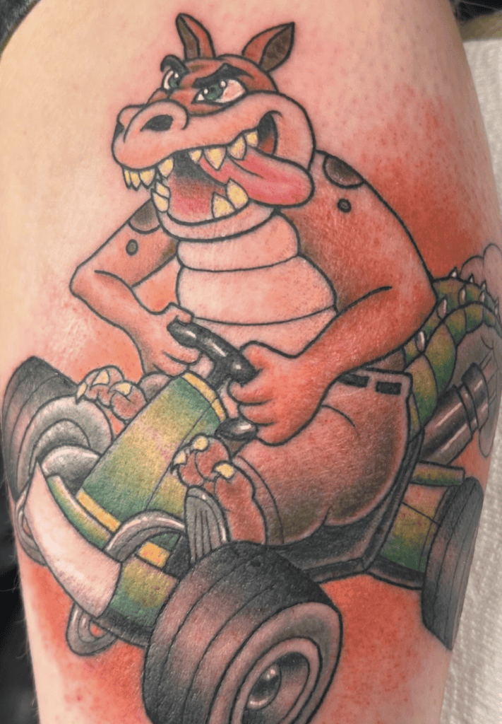 Dingodile Race Crash Bandicoot Tattoo