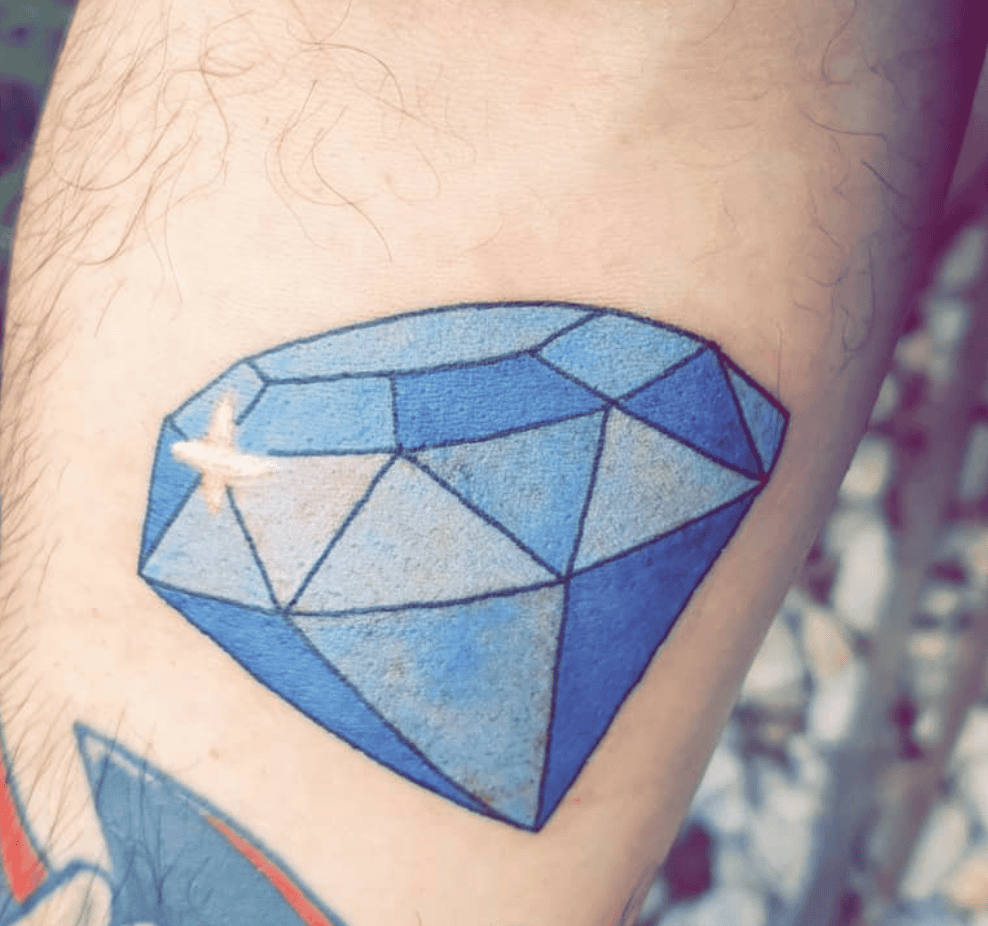 Gems Blue Spyro Tattoo