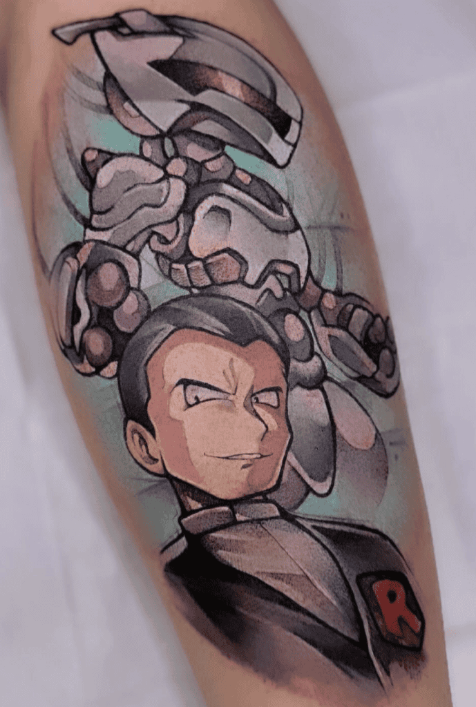 Giovanni Mewtwo Pokémon Anime Tattoo