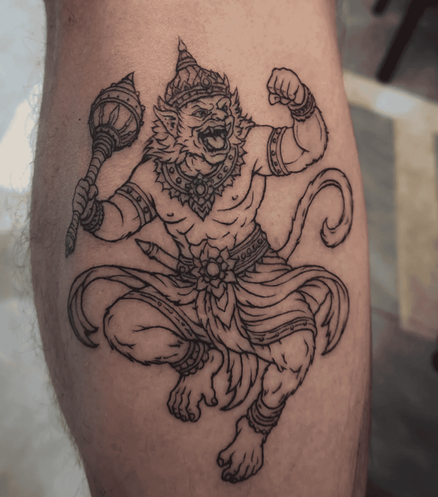 Hanuman Fierce Monkey Tattoo