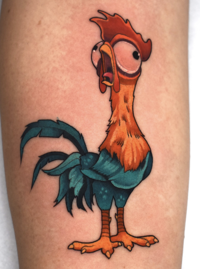 Heihei Shout Chicken Tattoo