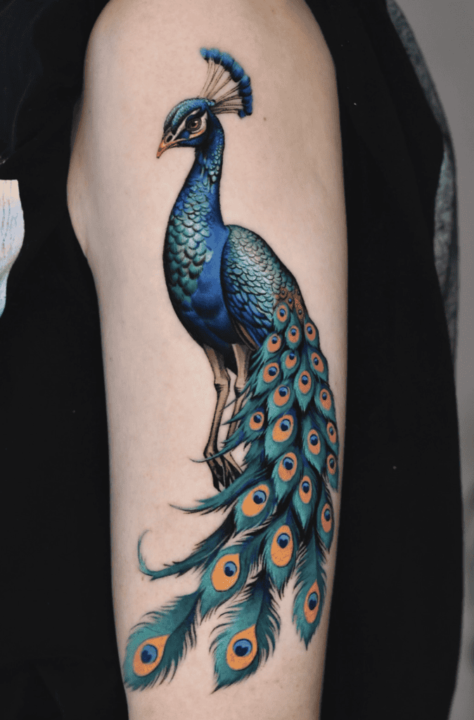 Indian Peafowl Pheasant Tattoo