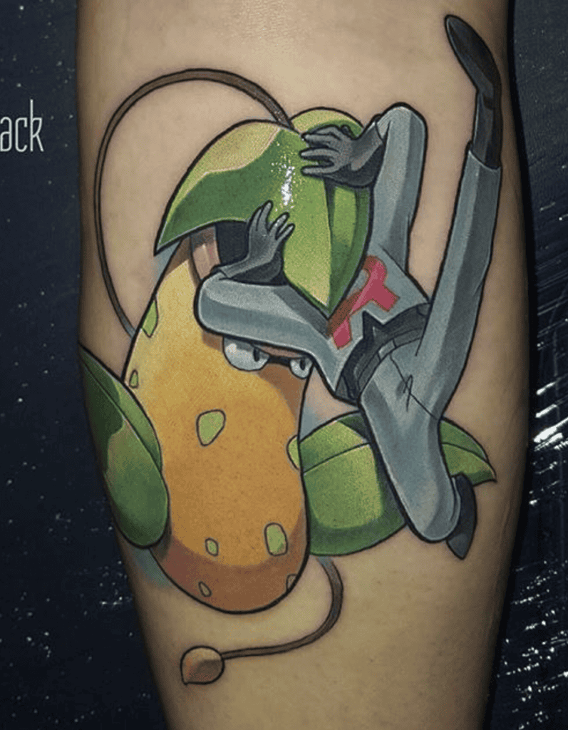 James’ Victreebel Eat Pokémon Anime Tattoo