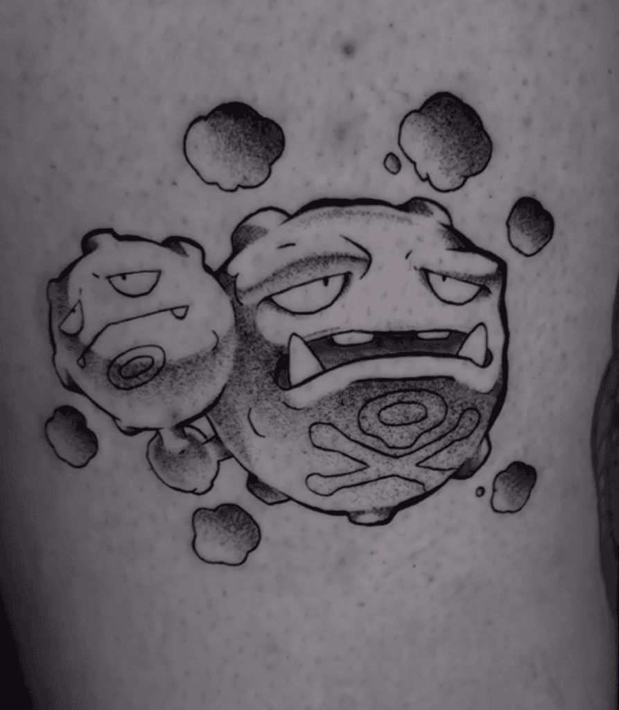 James’ Weezing Classic Pokémon Anime Tattoo