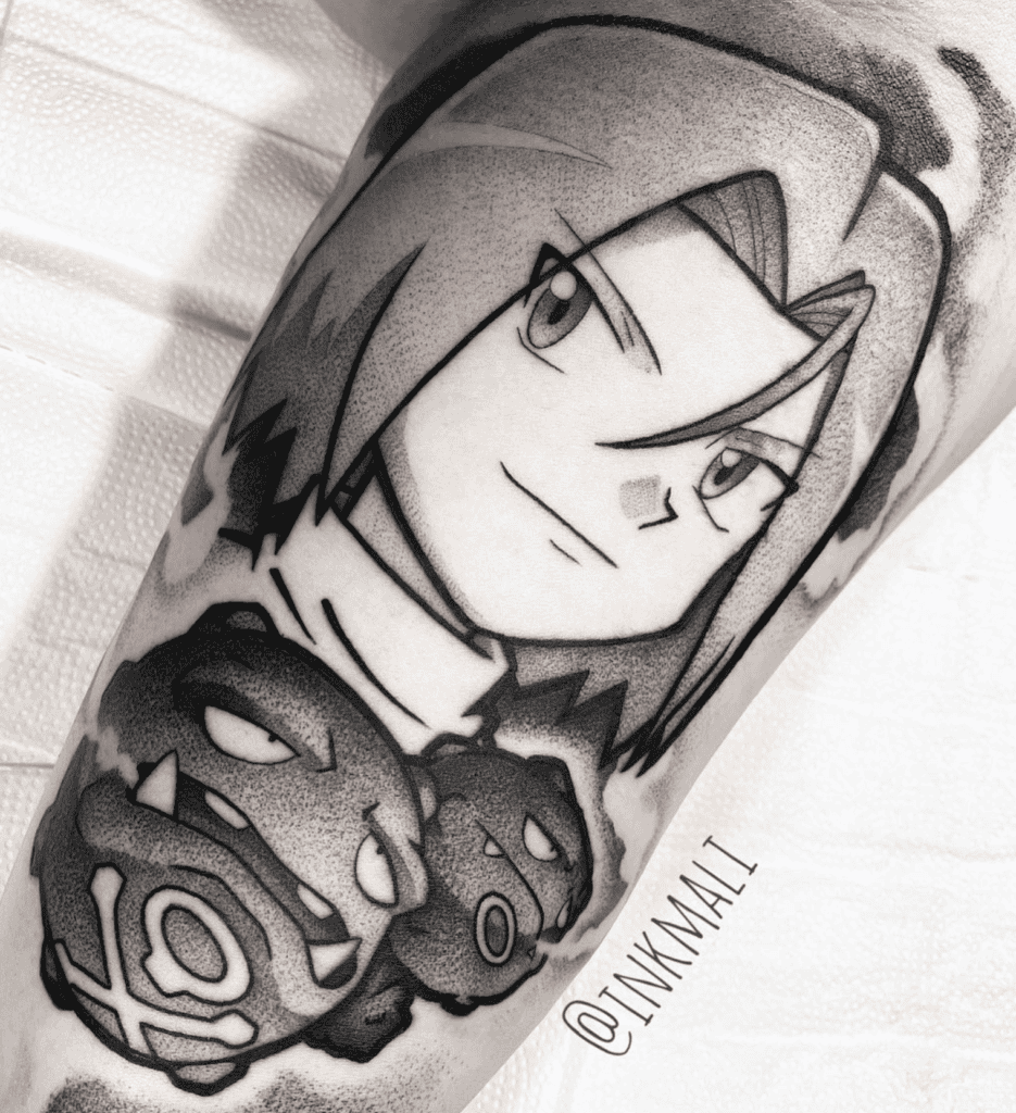 James’ Weezing Pokémon Anime Tattoo