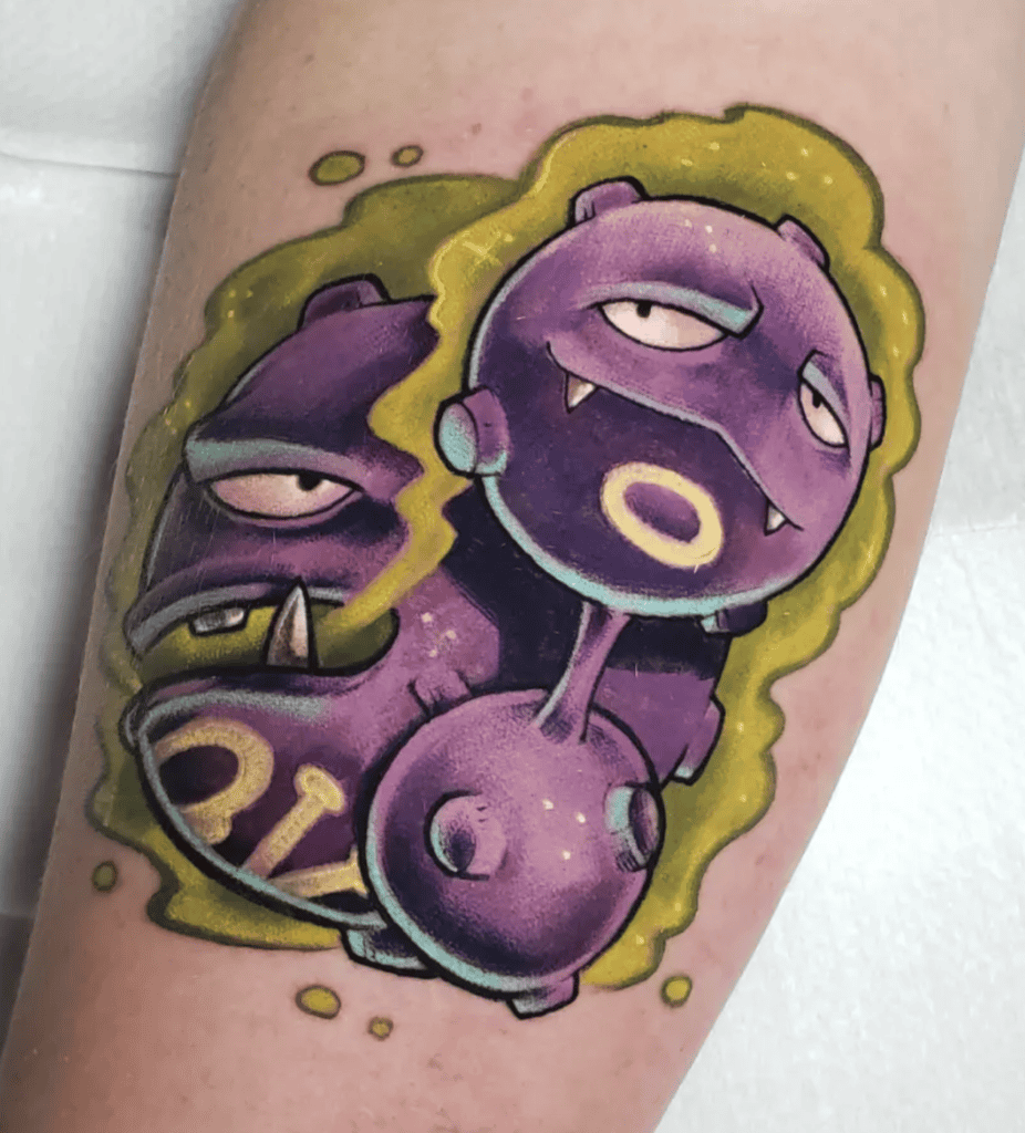 James’ Weezing Smog Pokémon Anime Tattoo