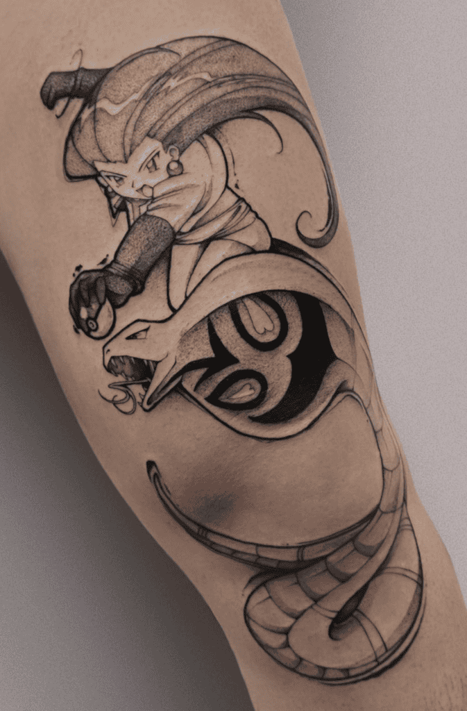 Jesse’s Arbok Team Pokémon Anime Tattoo