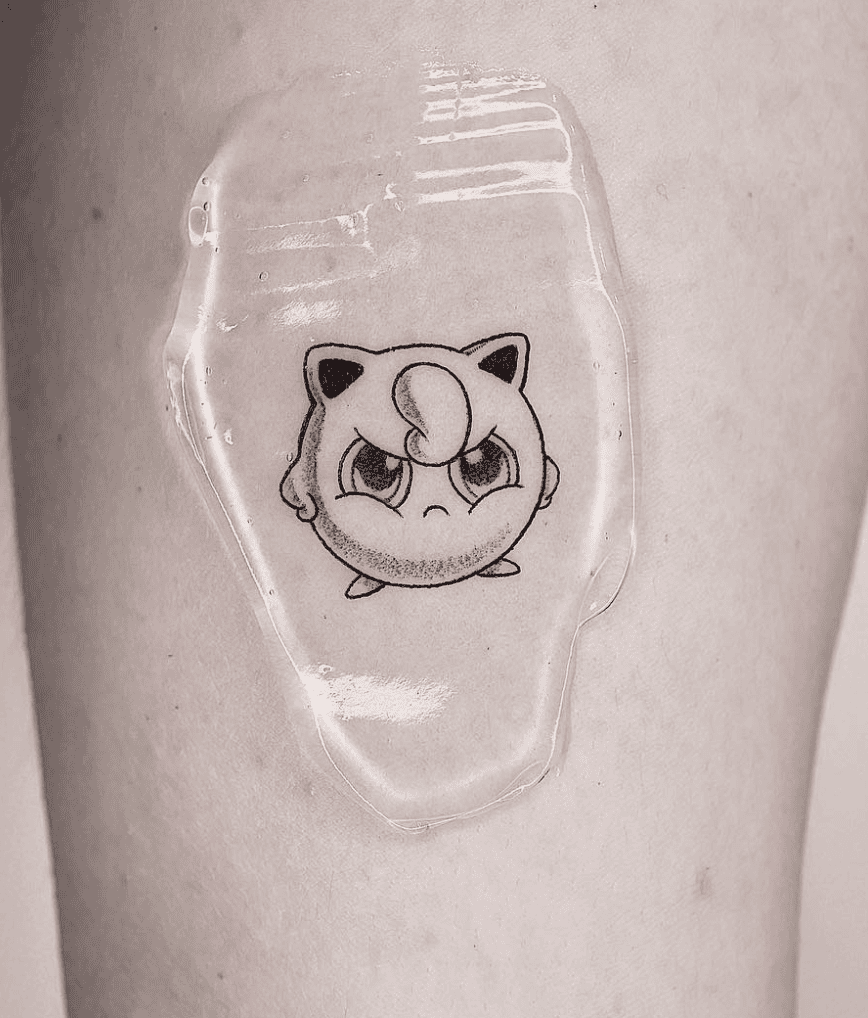 Jigglypuff Angry Pokémon Anime Tattoo
