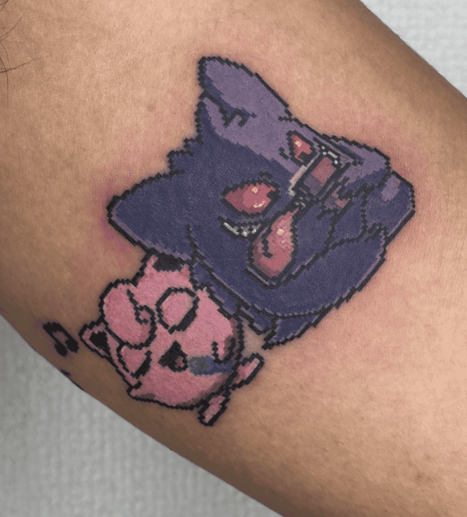 Jigglypuff Gengar Pokémon Anime Tattoo