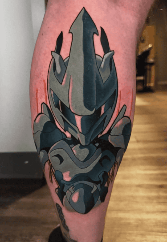 Mewtwo Portrait Pokémon Anime Tattoo
