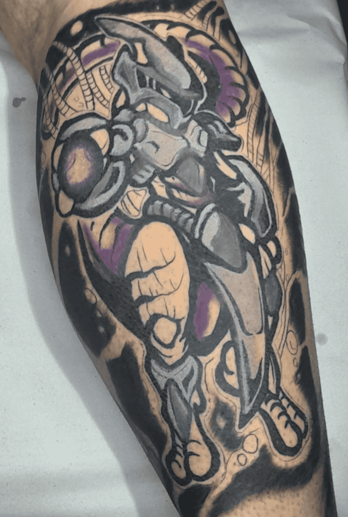 Mewtwo Power Pokémon Anime Tattoo