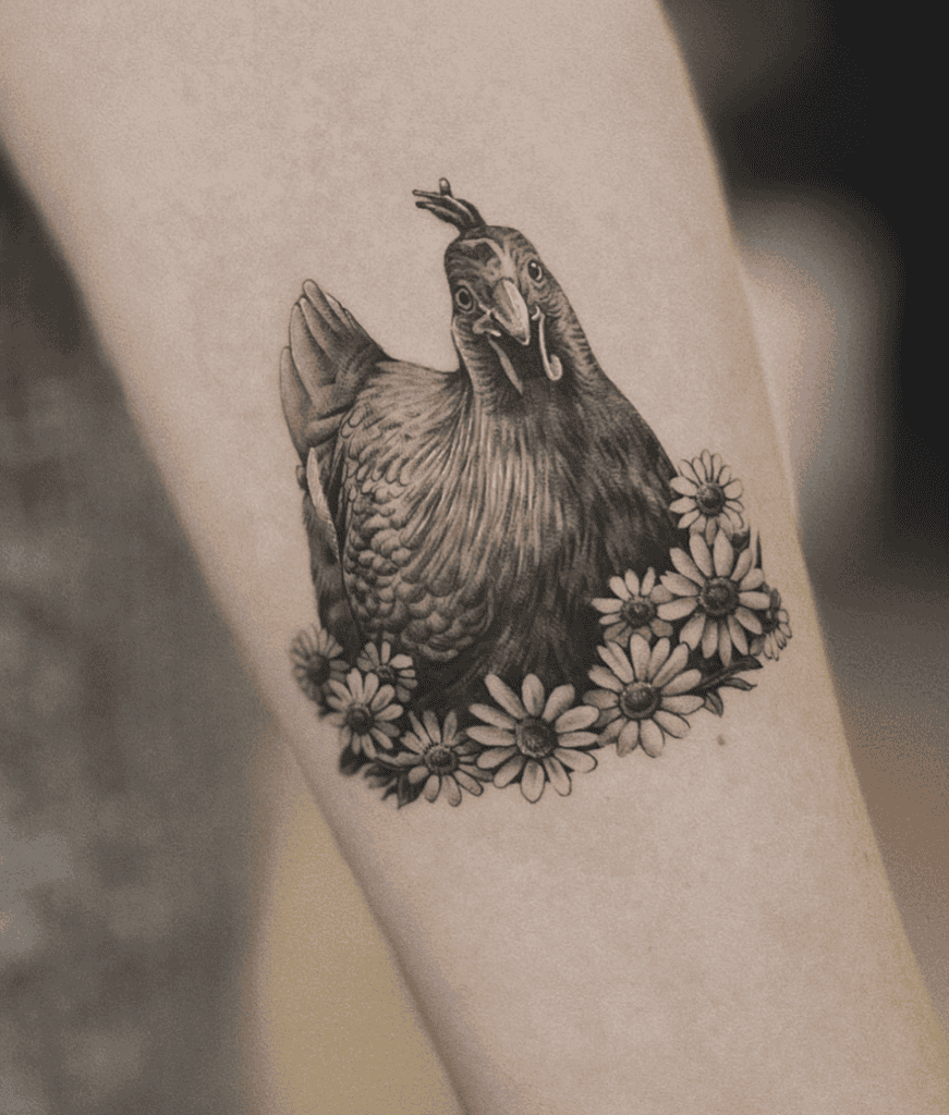 Miscellaneous Hen Chicken Tattoos