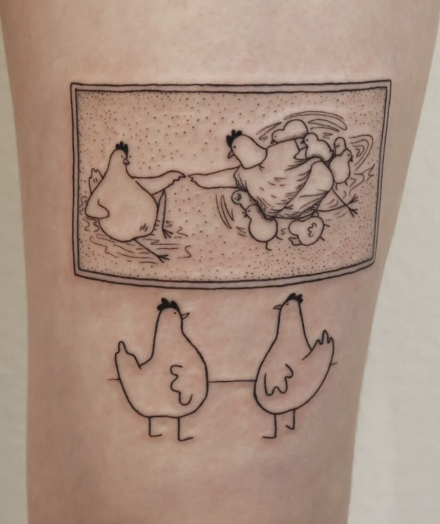 Miscellaneous Painting Chicken Tattoos