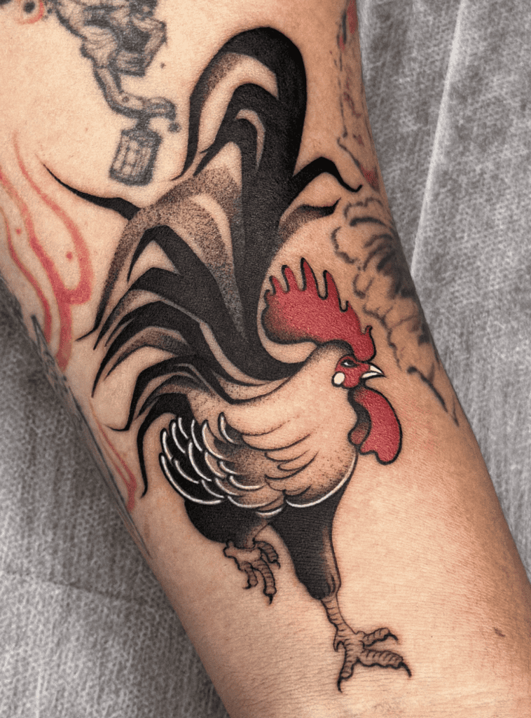 Miscellaneous Rooster Chicken Tattoos