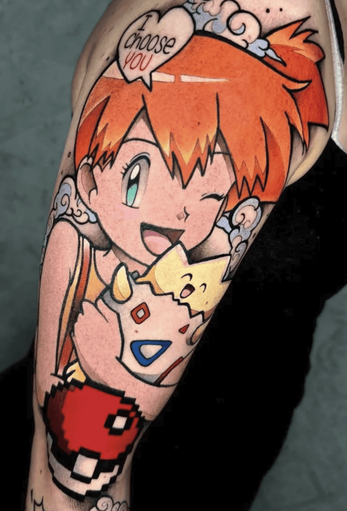 Misty Cute Pokémon Anime Tattoo