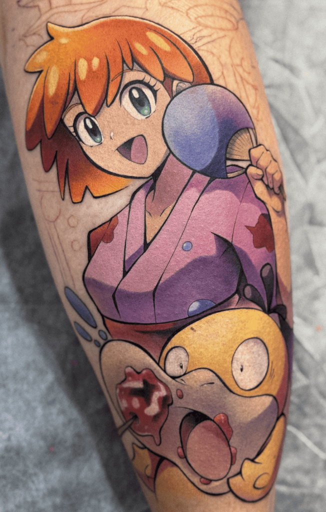 Misty Pokémon Anime Tattoo