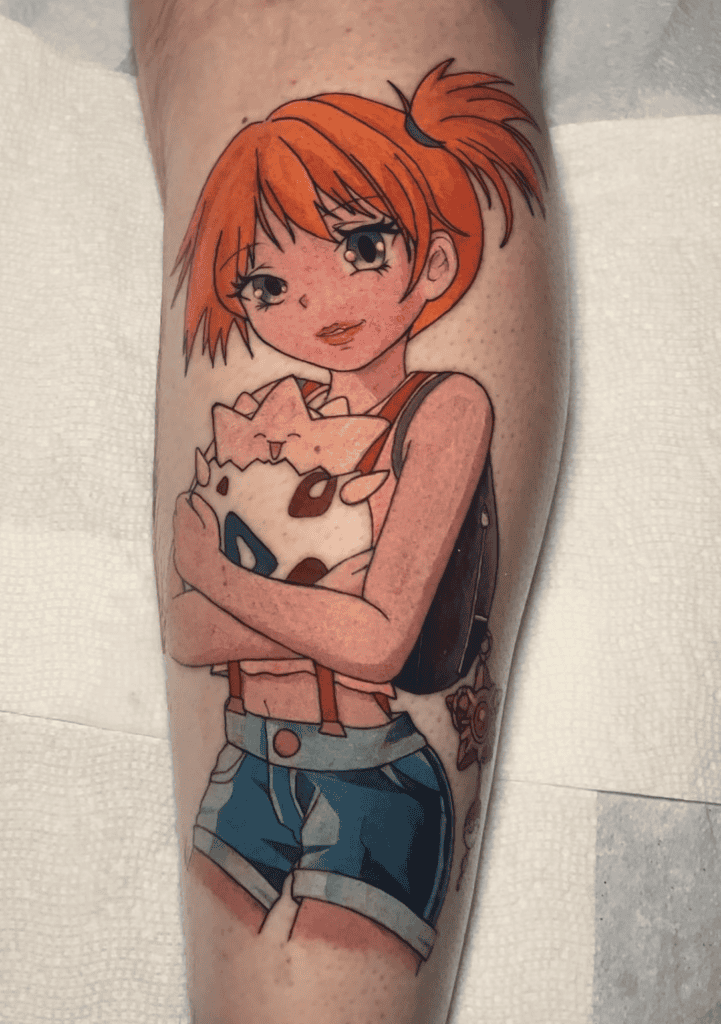 Misty Togepi Pokémon Anime Tattoo