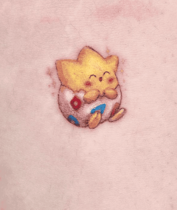 Misty’s Togepi Cute Pokémon Anime Tattoo