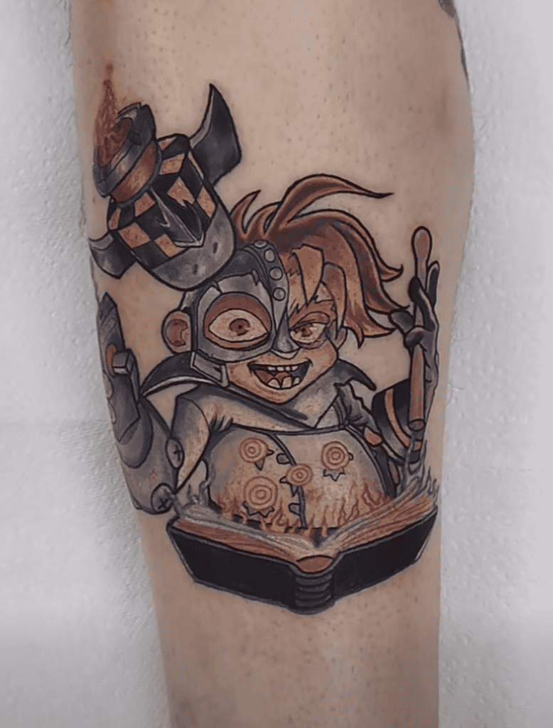 N. Gin Book Crash Bandicoot Tattoo