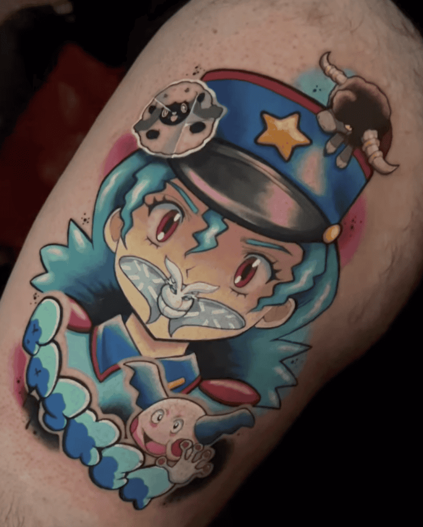 Officer Jenny Pokémon Anime Tattoo