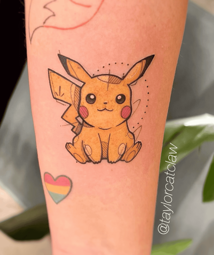 Pikachu Pokémon Anime Tattoo