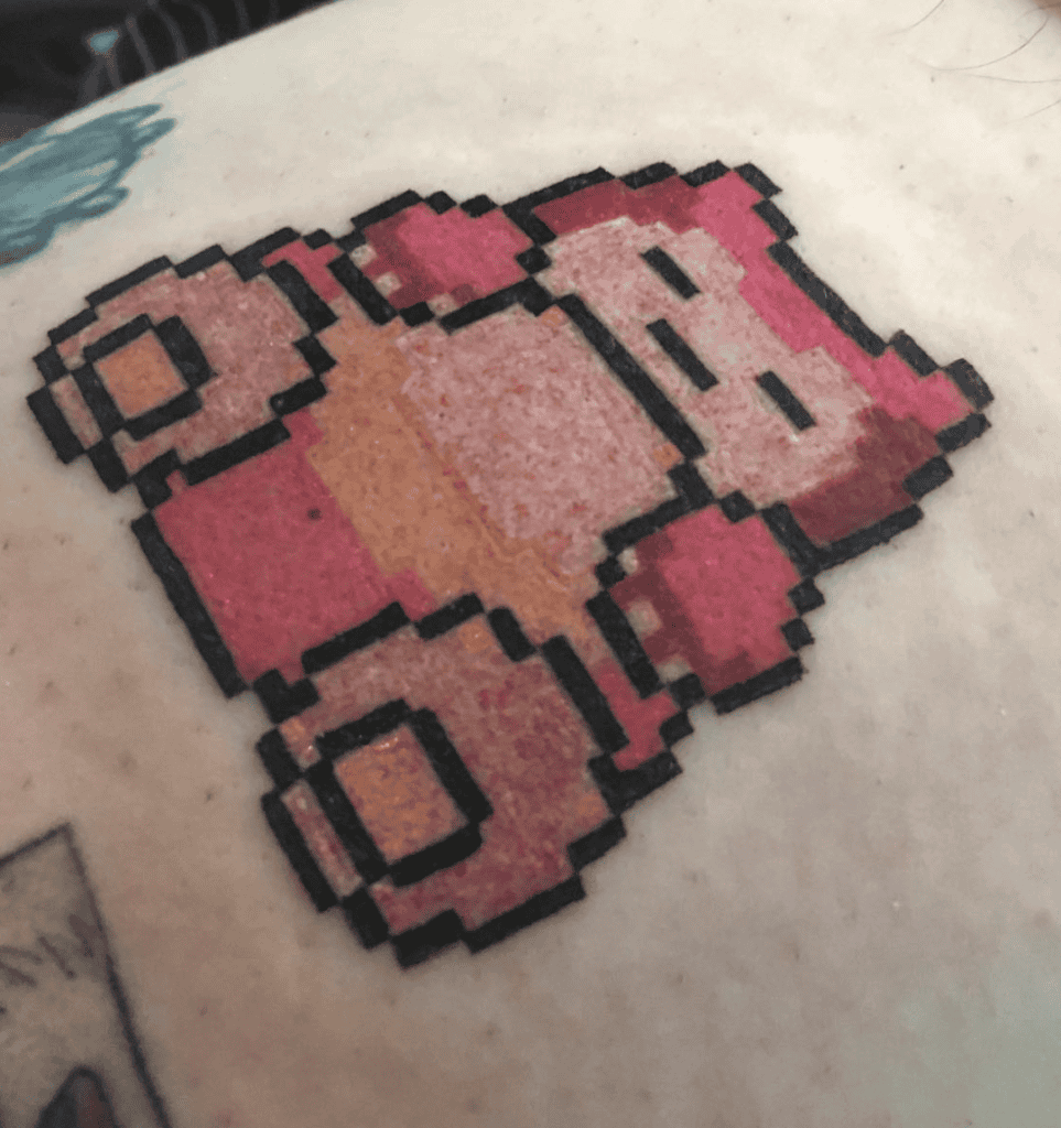 Pinkan Island Snorlax Pokémon Anime Tattoo