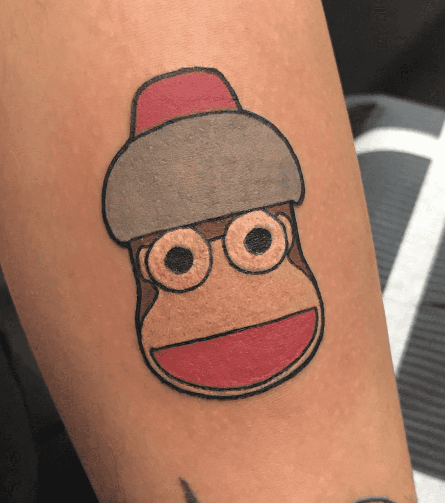 Pipo Face Ape Tattoo