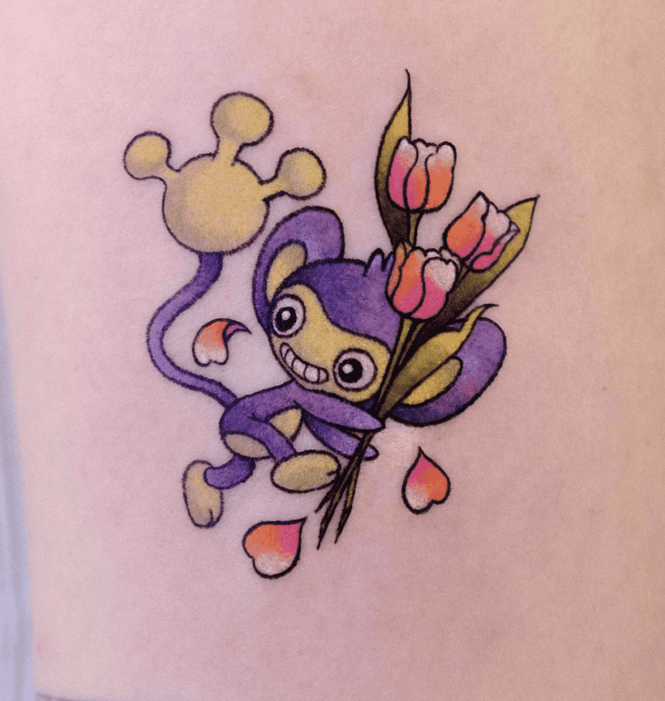 Pokémon Aipom Monkey Tattoo