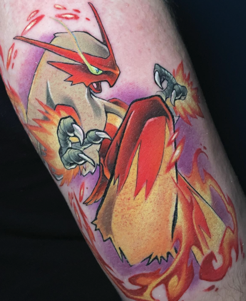 Pokémon Blaziken Chicken Tattoo