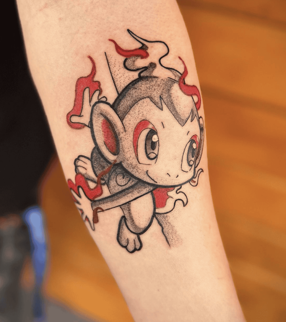 Pokémon Chimchar Monkey Tattoo