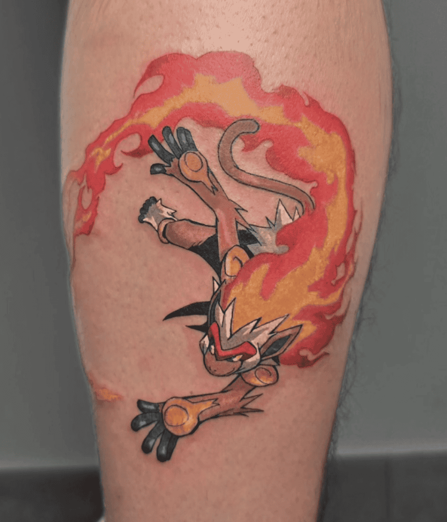 Pokémon Infernape Monkey Tattoo
