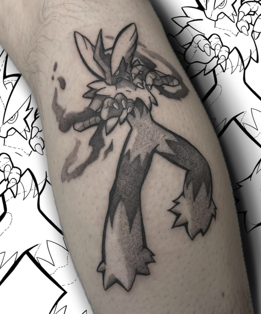 Pokémon Mega Blaziken Chicken Tattoo