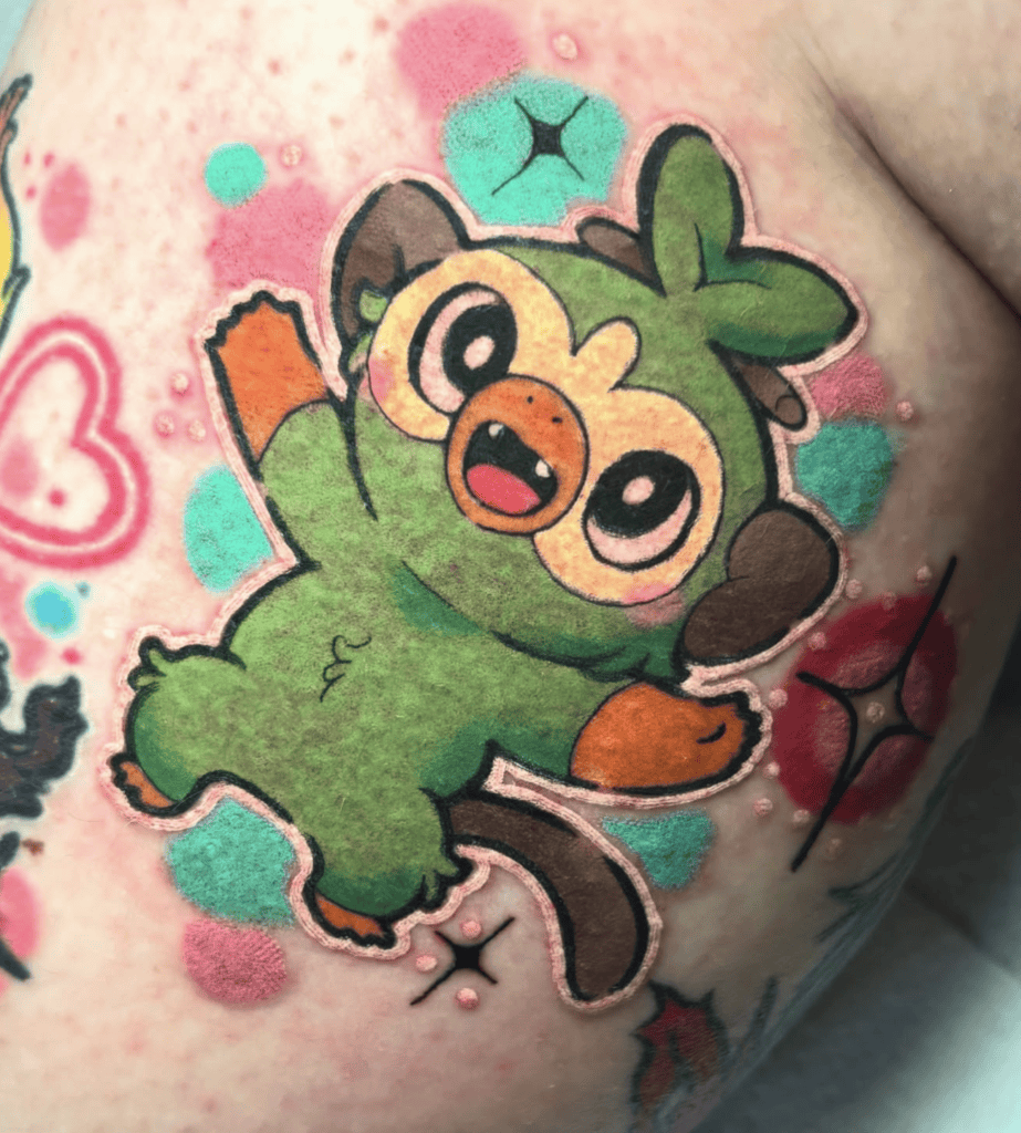 Pokémon grookey Monkey Tattoo
