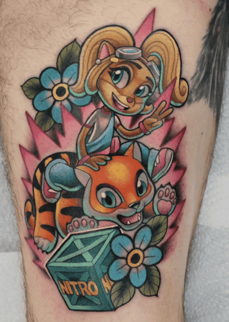 Pura Coco Crash Bandicoot Tattoo