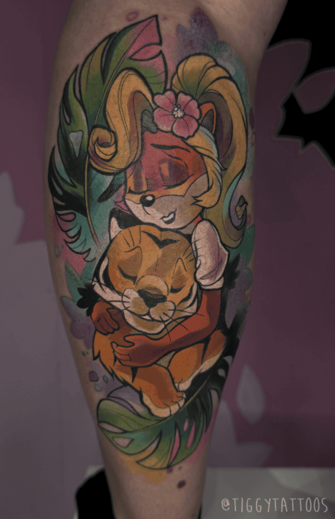 Pura Crash Bandicoot Tattoo