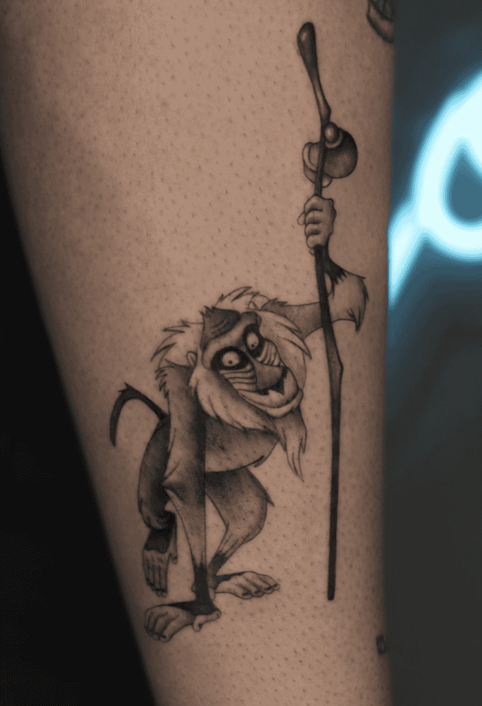 Rafiki Stick Monkey Tattoo
