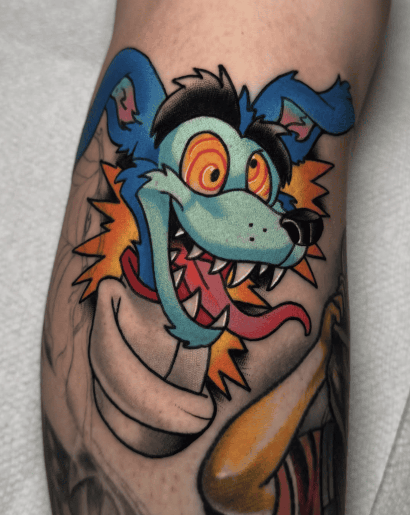 Ripper Roo Crazy Crash Bandicoot Tattoo