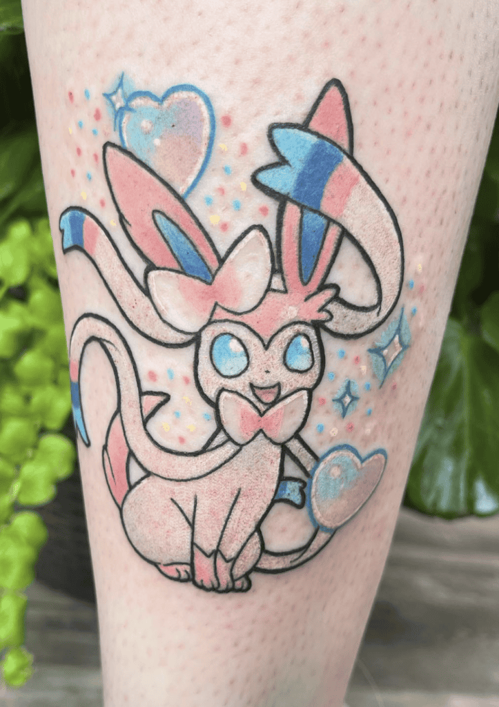 Serena’s Sylveon Happy Pokémon Anime Tattoo