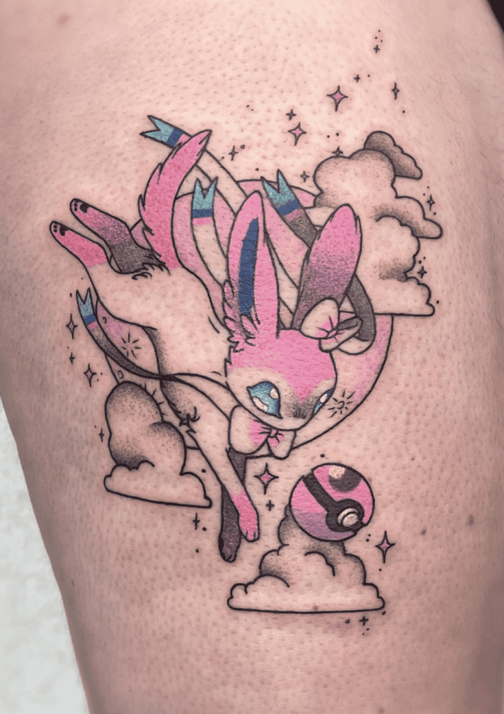 Serena’s Sylveon Pokéball Pokémon Anime Tattoo