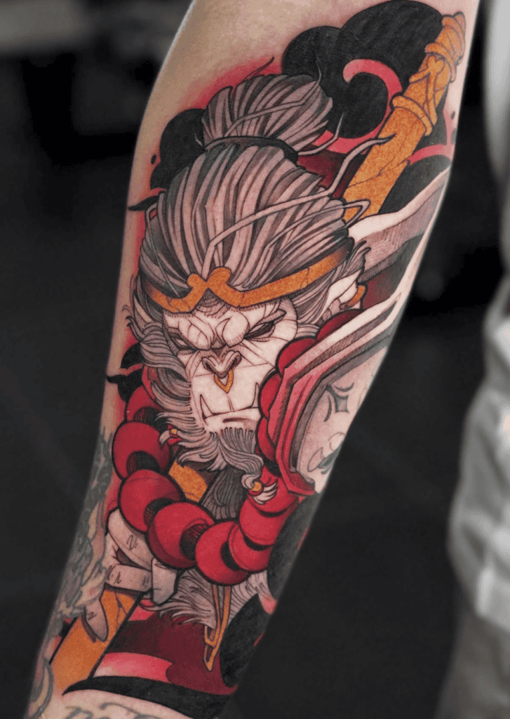 Son Wukong Monkey Tattoo