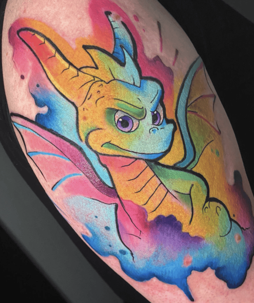 Spyro Colurful Tattoo