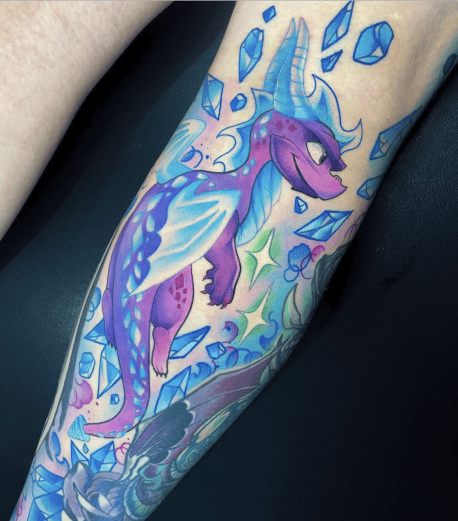 Spyro Ice Tattoo
