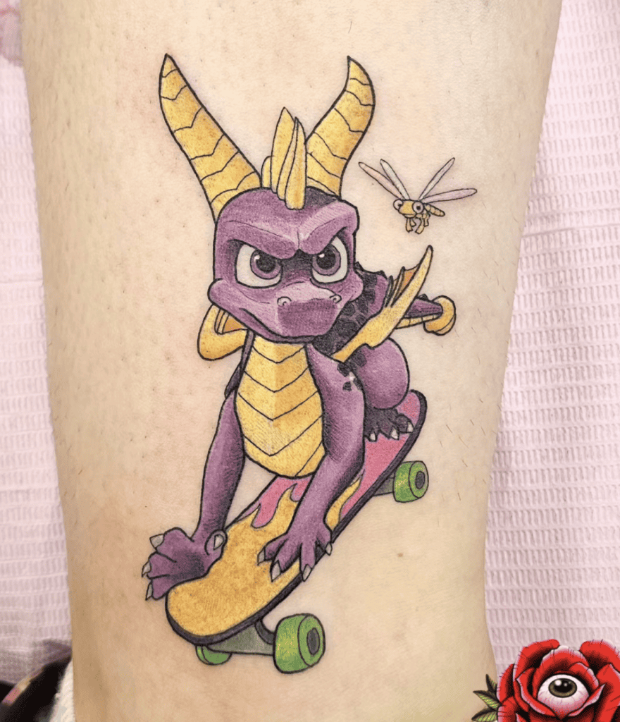 Spyro Skate Tattoo